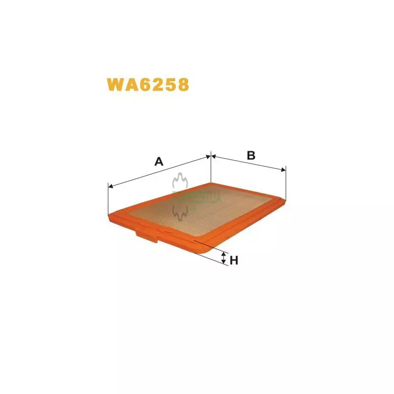 WA6258 Фільтр повітряний [WIX]