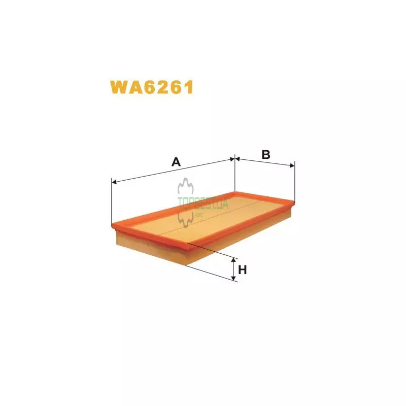 WA6261 Фільтр повітряний [WIX]