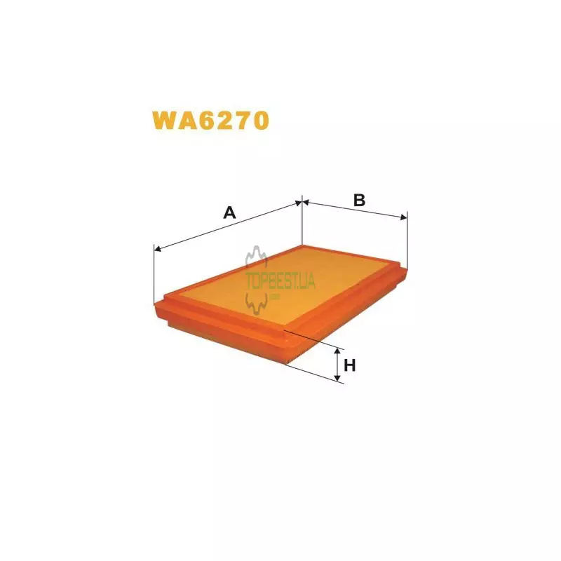 WA6270 Фільтр повітряний [WIX]