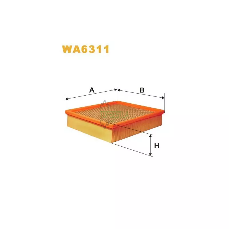 WA6311 Фільтр повітряний [WIX]
