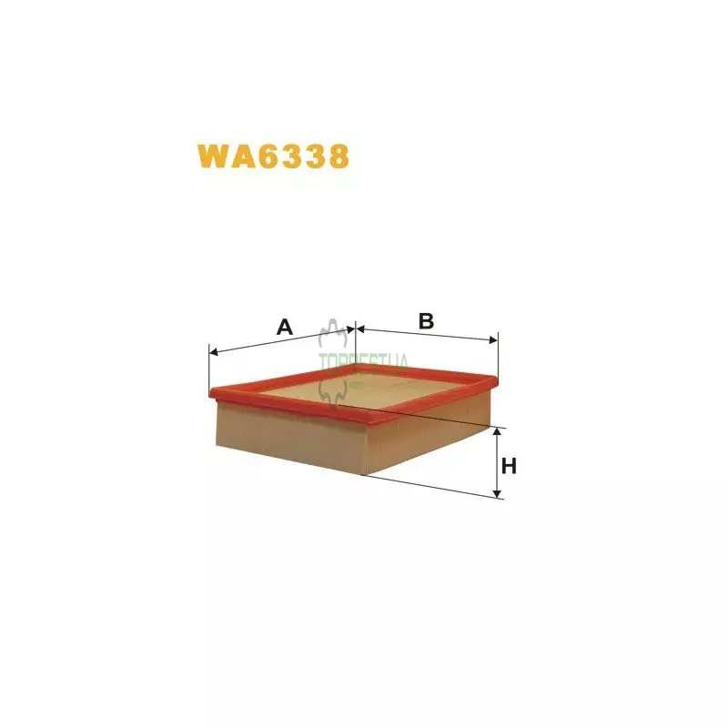 WA6338 Фільтр повітряний [WIX]
