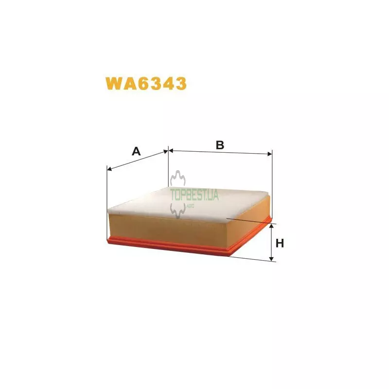 WA6343 Фільтр повітряний [WIX]