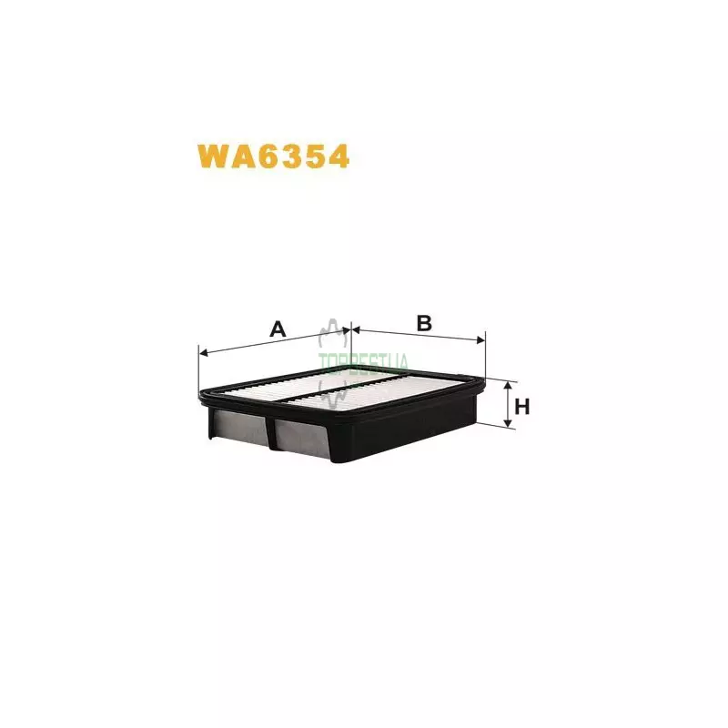 WA6354 Фільтр повітряний [WIX]