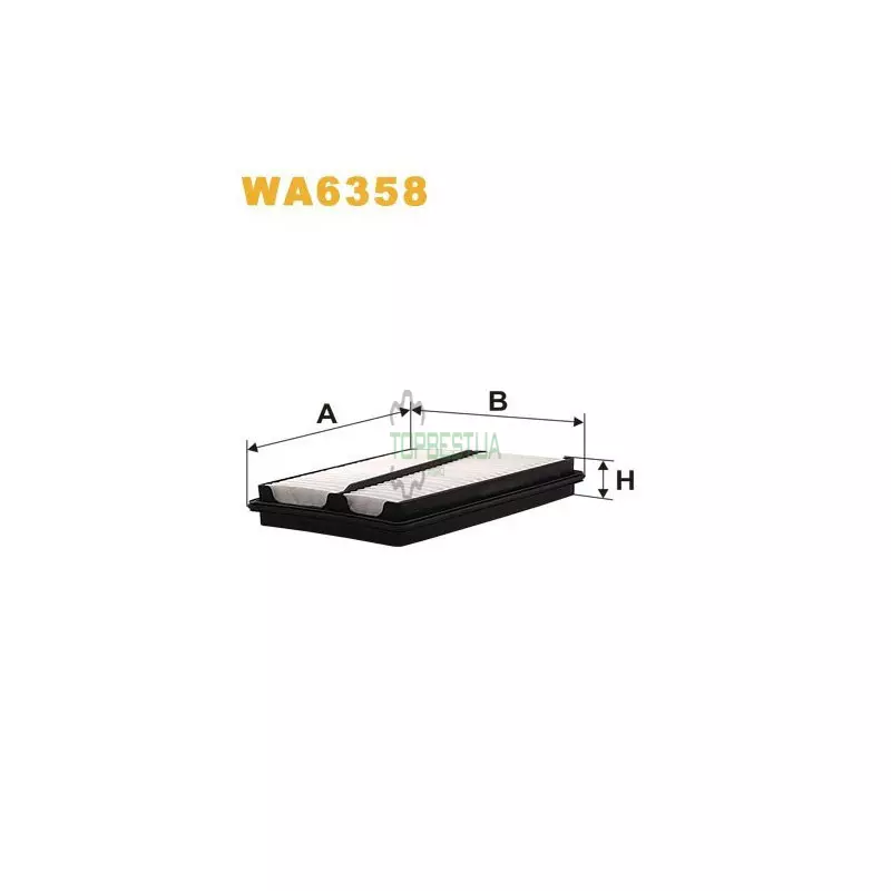 WA6358 Фільтр повітряний [WIX]