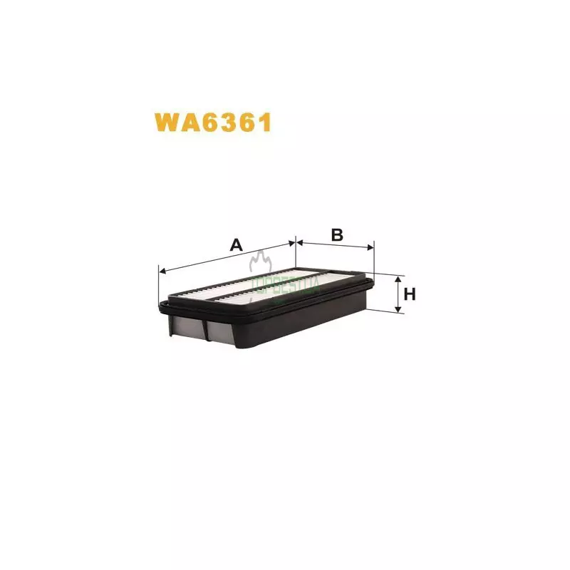 WA6361 Фільтр повітряний [WIX]