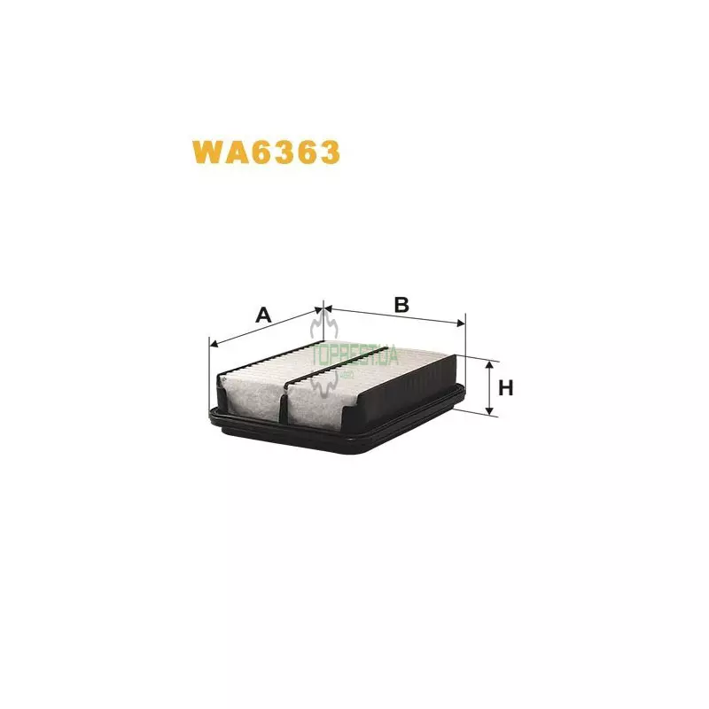 WA6363 Фільтр повітряний [WIX]