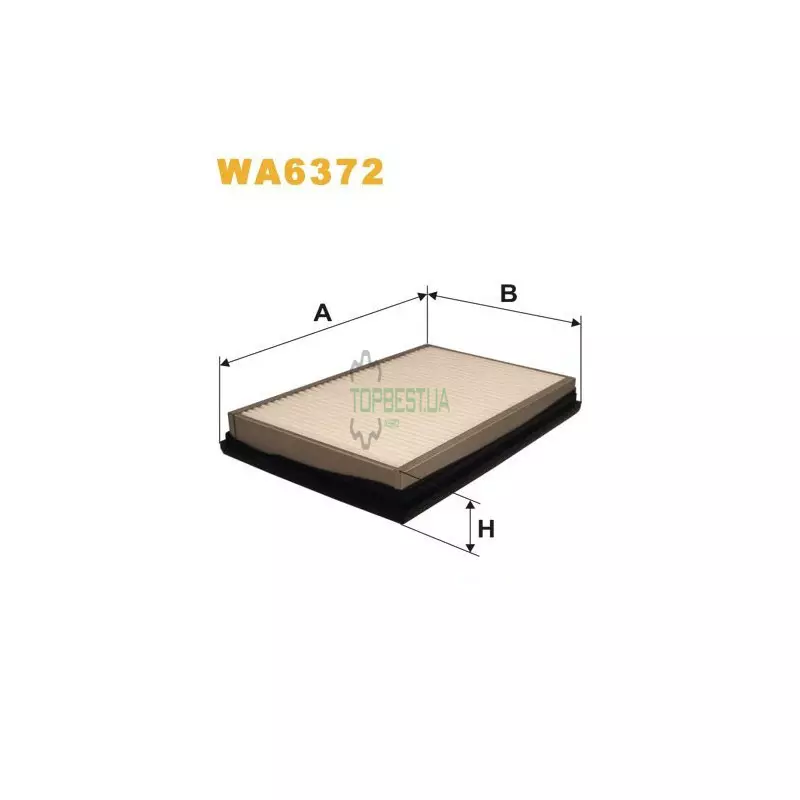 WA6372 Фільтр повітряний [WIX]