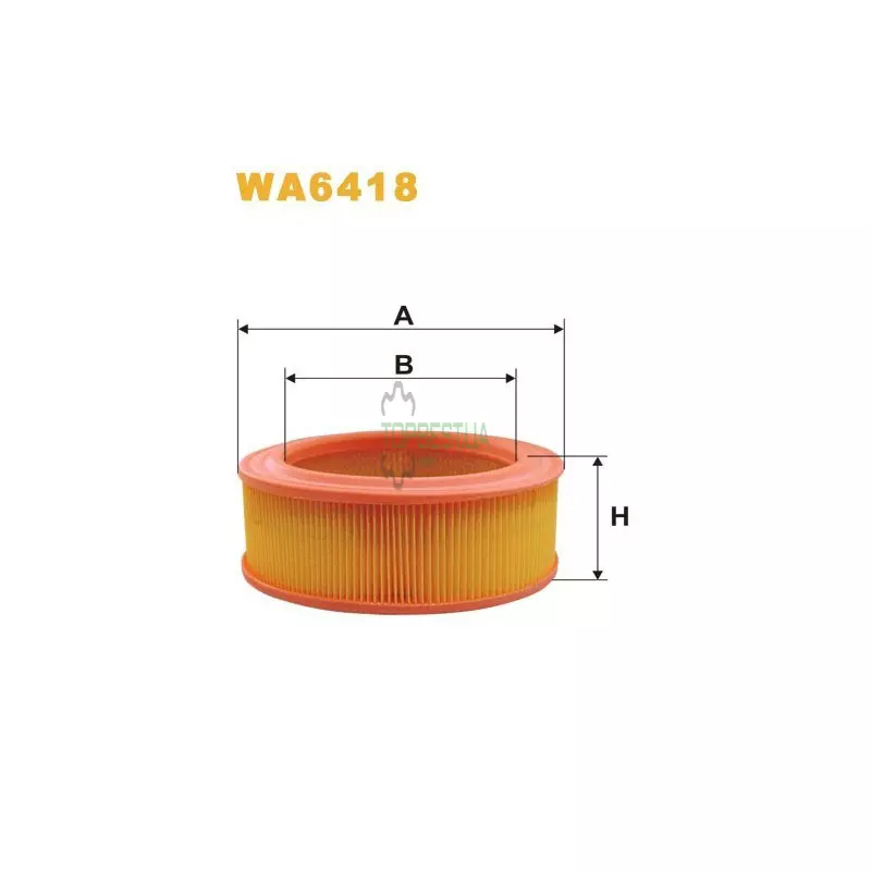 WA6418 Фільтр повітряний [WIX]