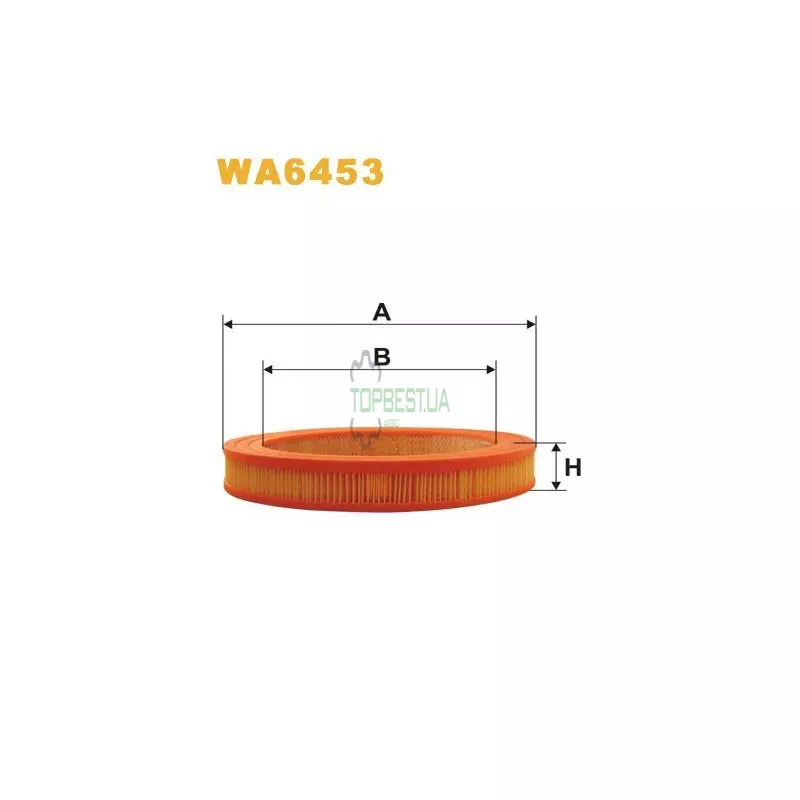 WA6453 Фільтр повітряний [WIX]