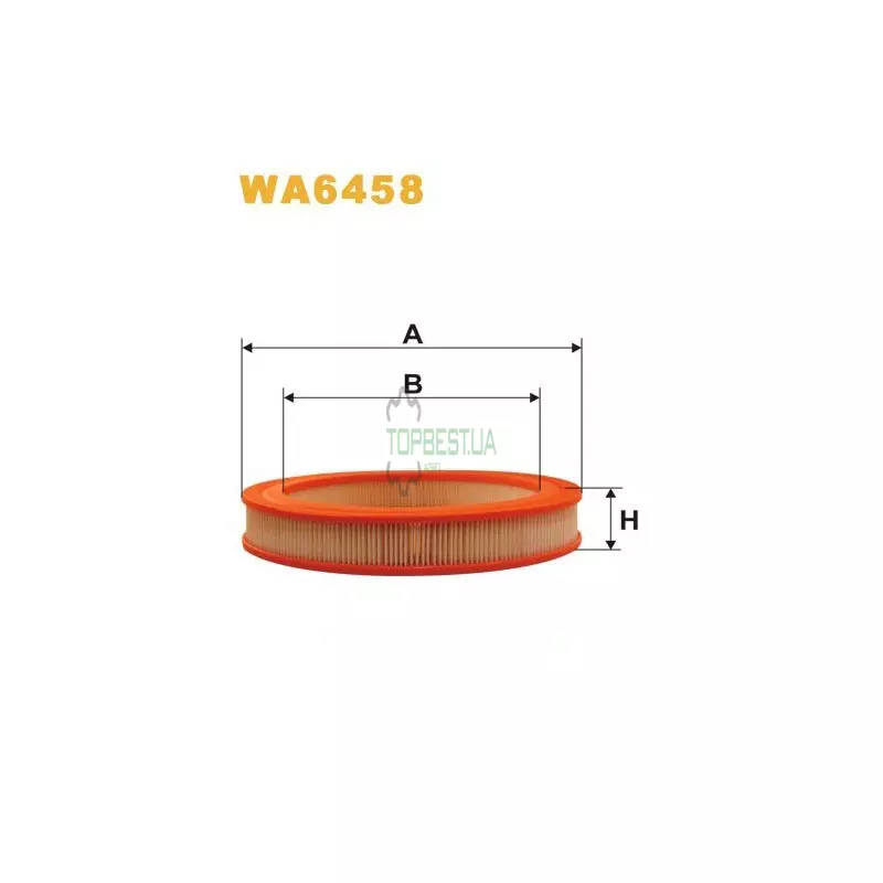 WA6458 Фільтр повітряний [WIX]