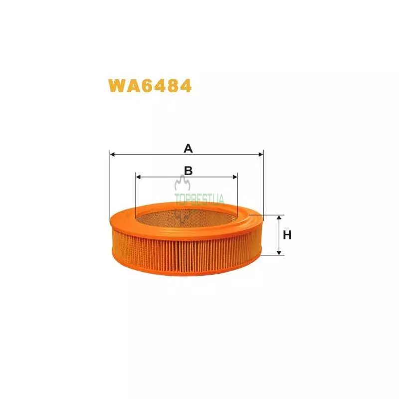 WA6484 Фільтр повітряний [WIX]