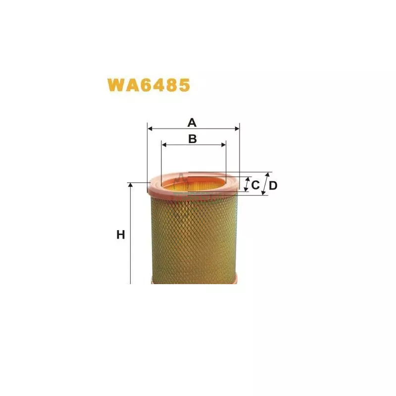 WA6485 Фільтр повітряний [WIX]