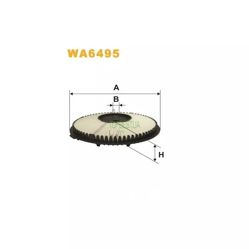 WA6495 Фільтр повітряний [WIX]