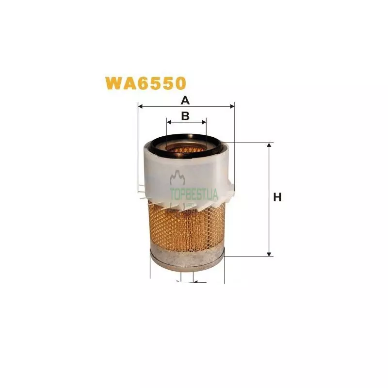 WA6550 Фільтр повітряний [WIX]