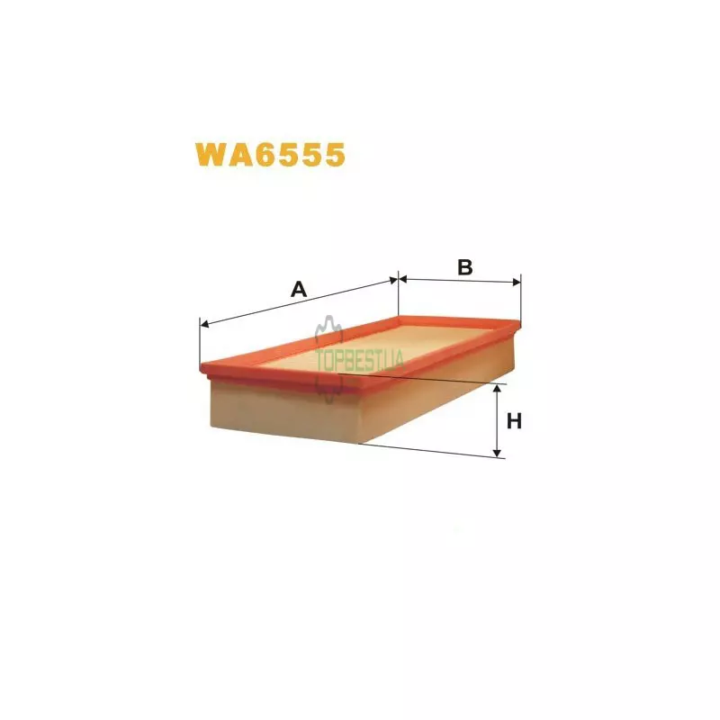 WA6555 Фільтр повітряний [WIX]