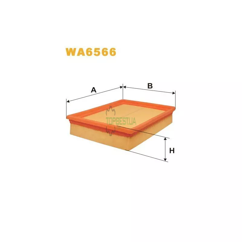 WA6566 Фільтр повітряний [WIX]