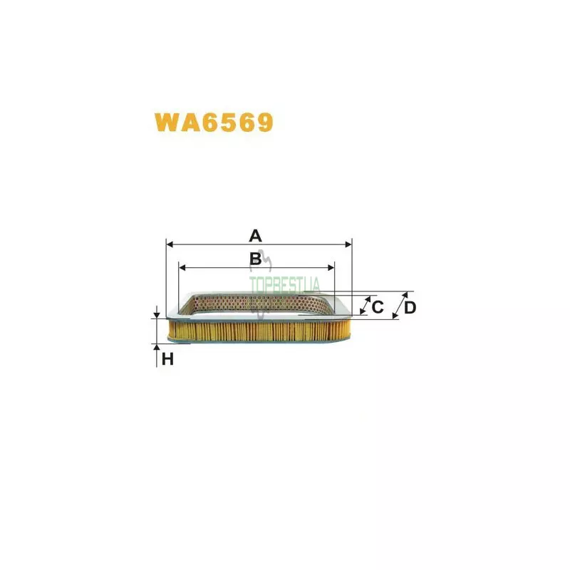 WA6569 Фільтр повітряний [WIX]