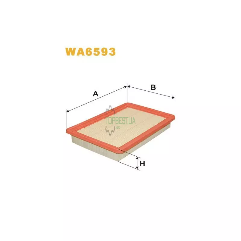 WA6593 Фільтр повітряний [WIX]