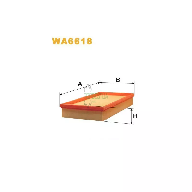 WA6618 Фільтр повітряний [WIX]