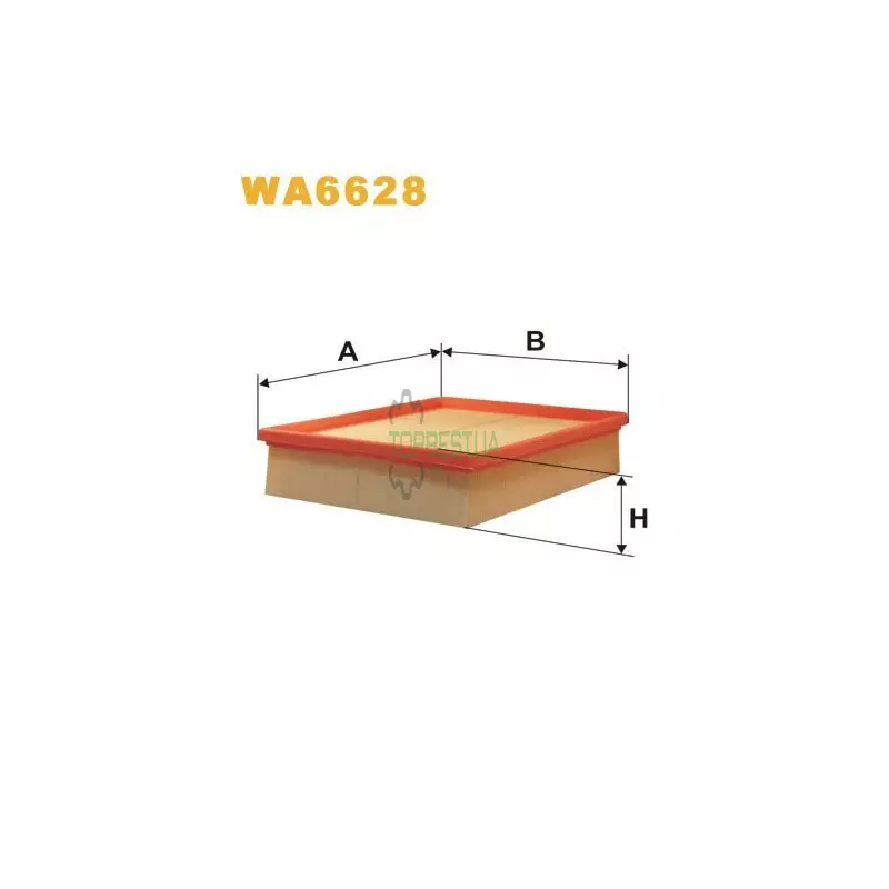 WA6628 Фільтр повітряний [WIX]