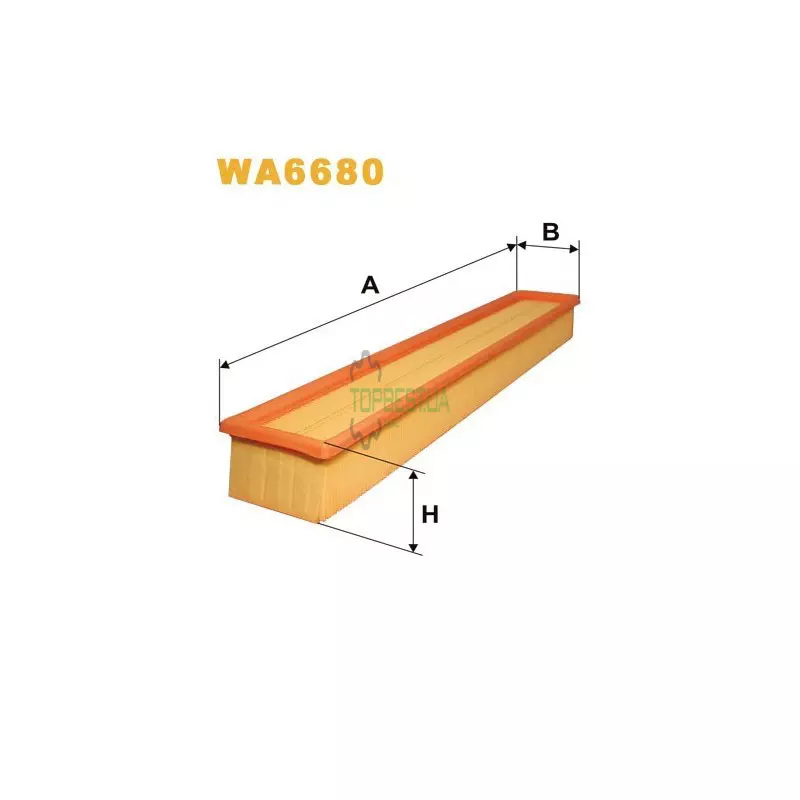 WA6680 Фільтр повітряний [WIX]