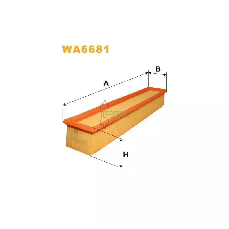 WA6681 Фільтр повітряний [WIX]