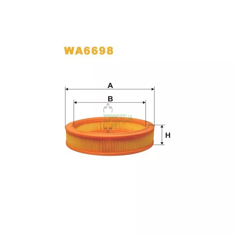 WA6698 Фільтр повітряний [WIX]