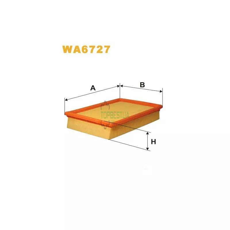 WA6727 Фільтр повітряний [WIX]
