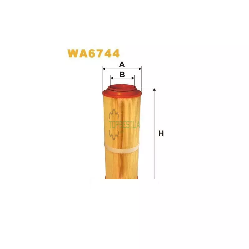 WA6744 Фільтр повітряний [WIX]