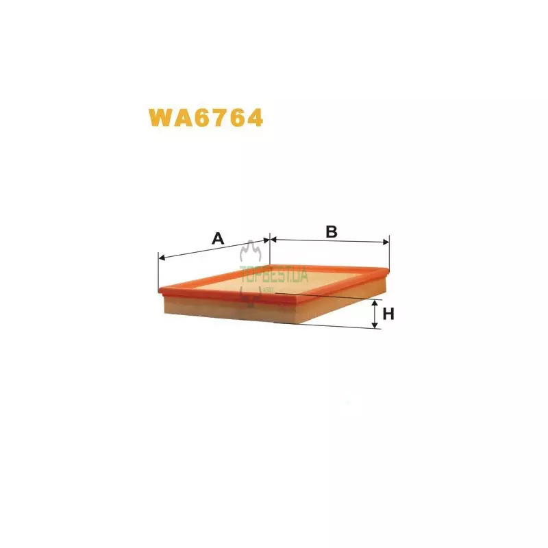 WA6764 Фільтр повітряний [WIX]