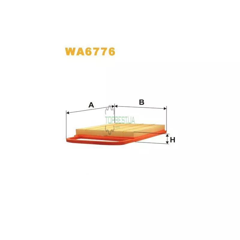 WA6776 Фільтр повітряний [WIX]