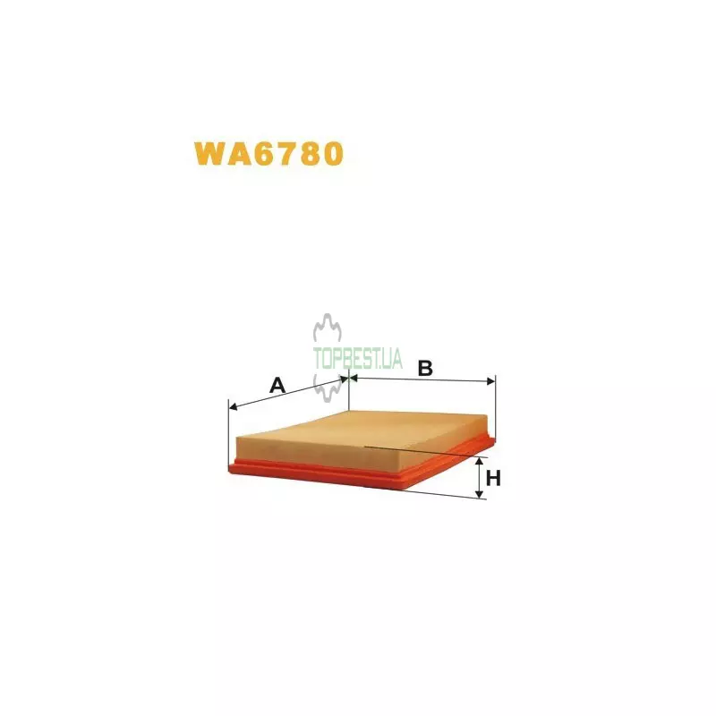 WA6780 Фільтр повітряний [WIX]