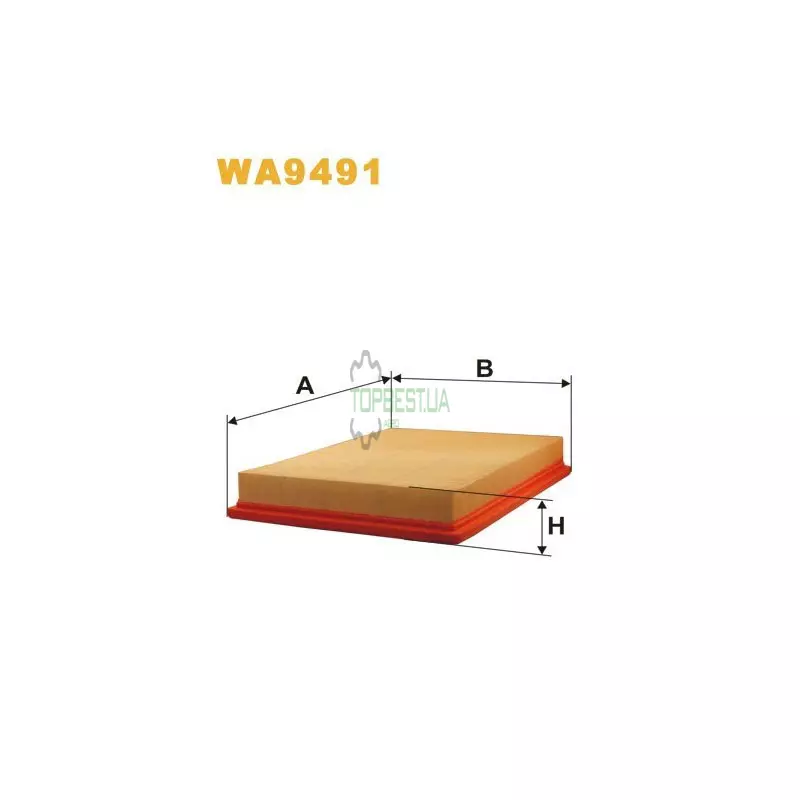 WA9491 Фільтр повітряний [WIX]