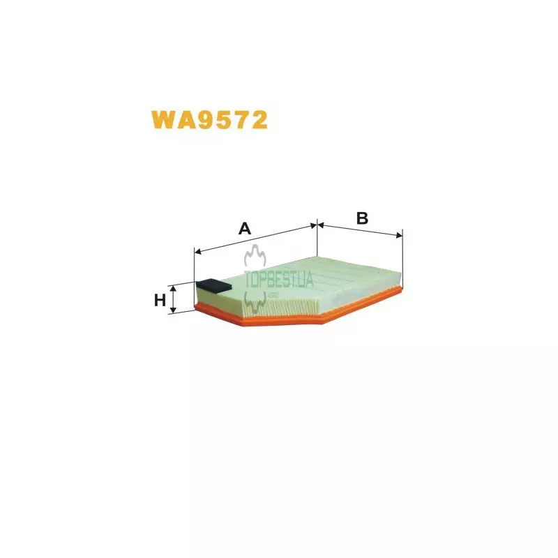 WA9572 Фільтр повітряний [WIX]