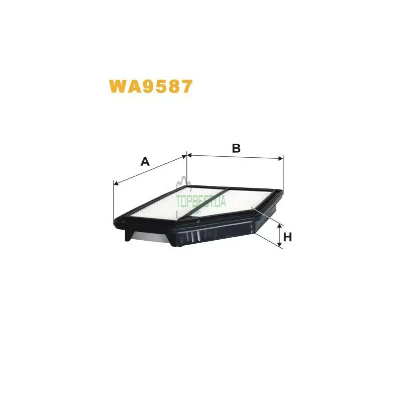 WA9587 Фільтр повітряний [WIX]