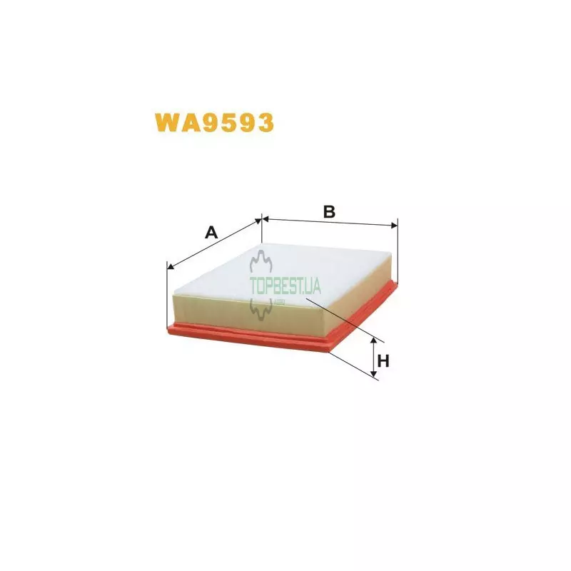 WA9593 Фільтр повітряний [WIX]