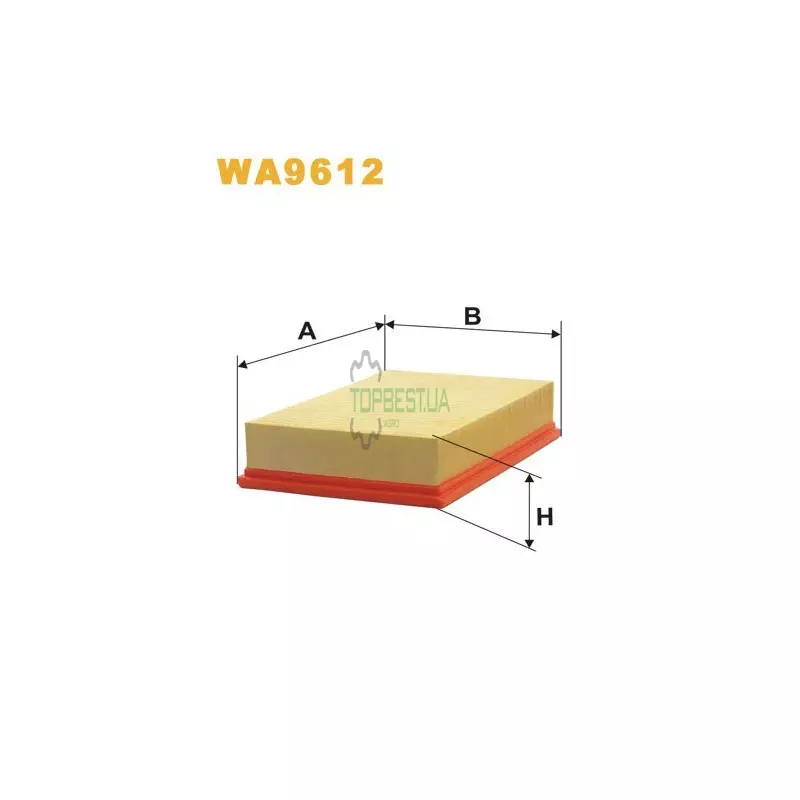 WA9612 Фільтр повітряний [WIX]