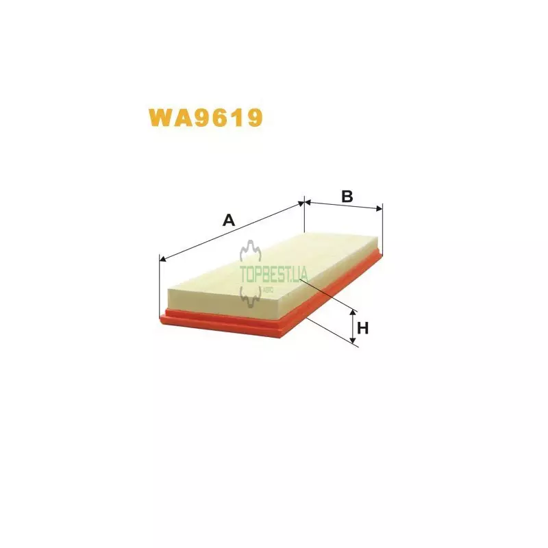 WA9619 Фільтр повітряний [WIX]