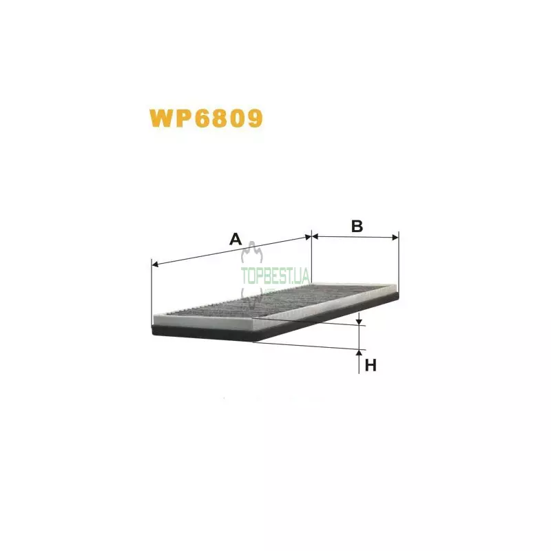 WP6809 Фільтр салону (фільтр кабіни) [WIX]