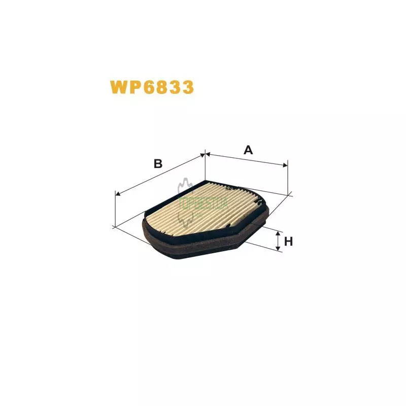 WP6833 Фільтр салону (фільтр кабіни) [WIX]