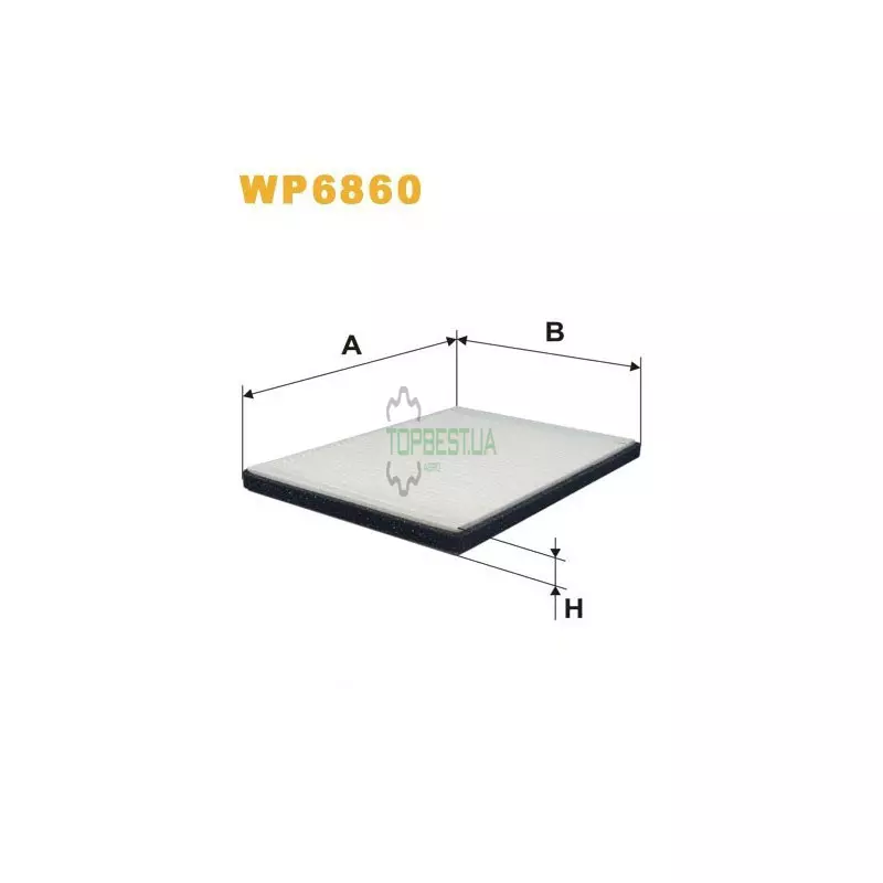 WP6860 Фільтр салону (фільтр кабіни) [WIX]