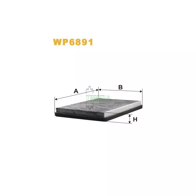 WP6891 Фільтр салону (фільтр кабіни) [WIX]