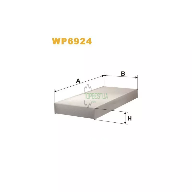 WP6924 Фільтр салону (фільтр кабіни) [WIX]