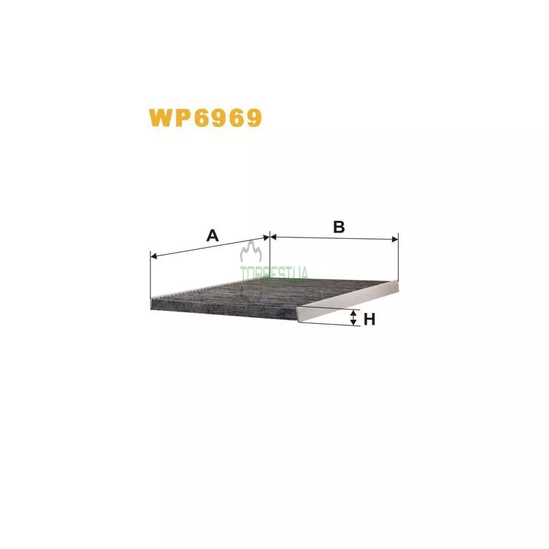 WP6969 Фільтр салону (фільтр кабіни) [WIX]