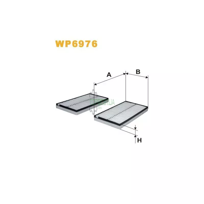 WP6976 Фільтр салону (фільтр кабіни) [WIX]