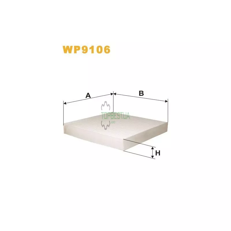 WP9106 Фільтр салону (фільтр кабіни) [WIX]
