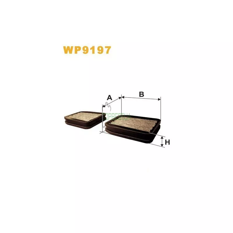 WP9197 Фільтр салону (фільтр кабіни) [WIX]