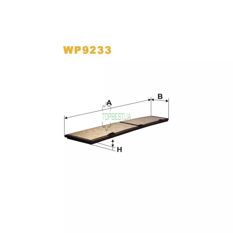 WP9233 Фільтр салону (фільтр кабіни) [WIX]