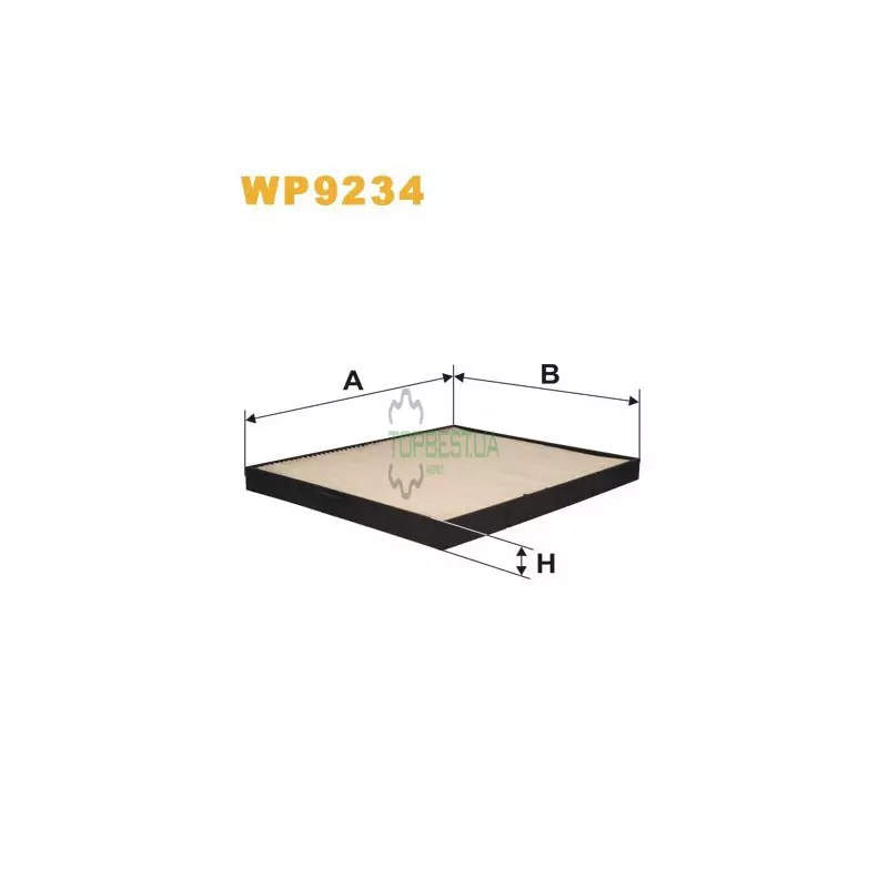 WP9234 Фільтр салону (фільтр кабіни) [WIX]