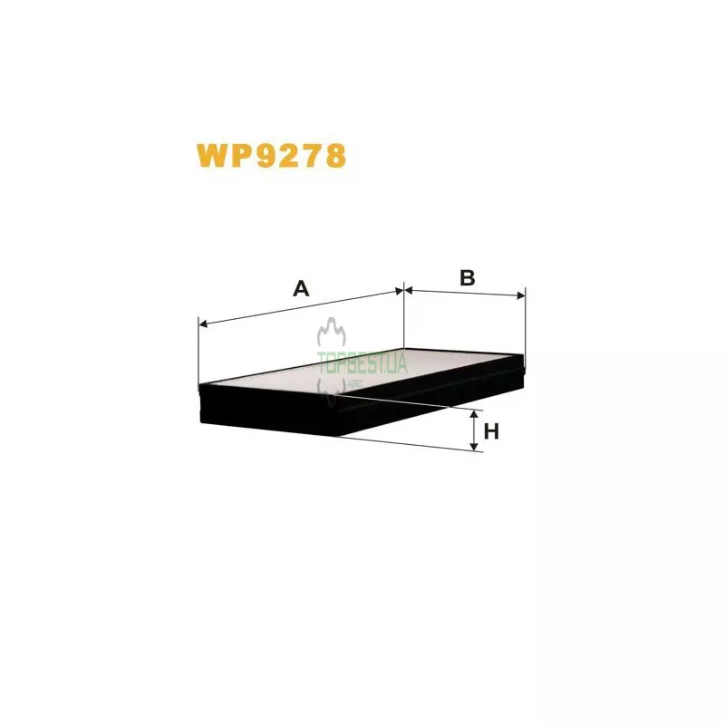 WP9278 Фільтр салону (фільтр кабіни) [WIX]